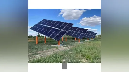 Easy Installation PV Module Structure Brackets Solar Ground Mounting System Tracking Adjustable 