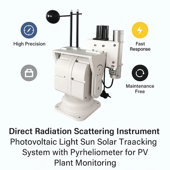 Direct Radiation Scattering Instrument Photovoltaic Light Sun Solar Tracking System with Pyrheliometer for PV Plant Monitoring 